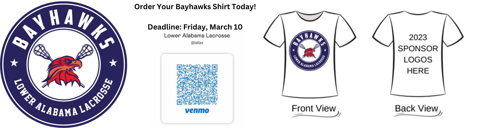 2023 Sponsorship T-shirt Sale