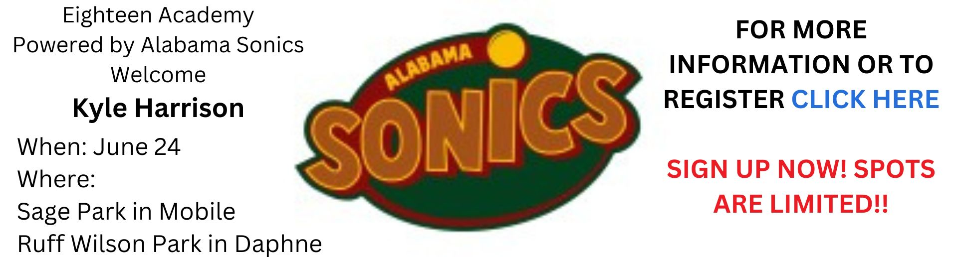 Sonics Alabama June 24 Camp